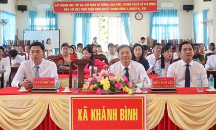 Chiều ngày 18/05/2026, tại hội trường Đảng ủy xã Khánh Bình, Căn cứ kế hoạch 09-KH/ĐU, ngày 16/09/2025 của Ban Thường vụ Đảng uỷ xã tiếp tục thực hiện Kết luận số 01-KL/TW cùa Bộ Chính trị về "Đẩy mạnh học tập và làm theo tư tưởng, đạo đức, phong cách Hô Chi Minh" năm 2025